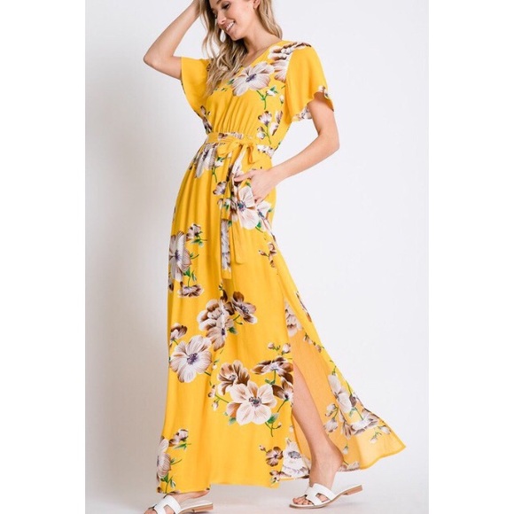Maribelle Sweet Hibiscus Maxi Dress - Picture 7 of 7